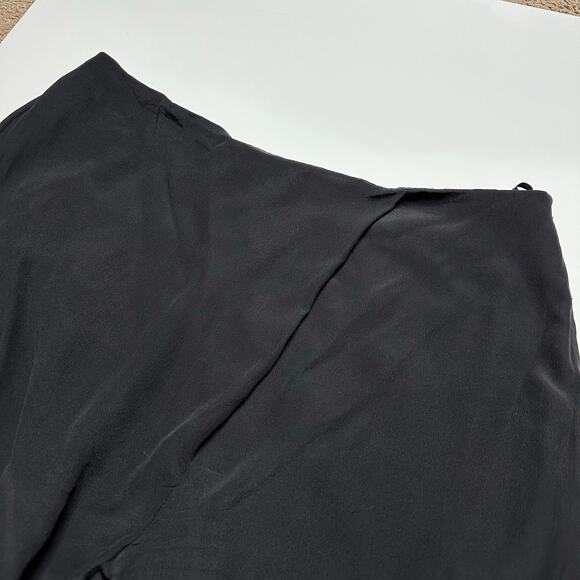 COS Black Silk Crossover Pants Women's Size 8 Career Classic Minimalist Basics - Picture 3 of 7